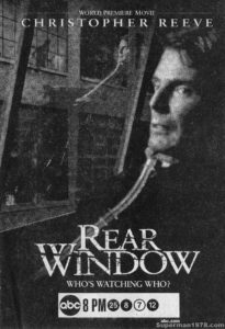 CHRISTOPHER REEVE- Rear Window. November 22, 1998.
Caped Wonder Stuns City!
