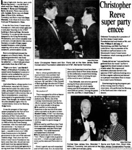 CHRISTOPHER REEVE- September 15, 1990.
Caped Wonder Stuns City!