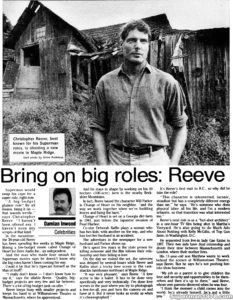 CHRISTOPHER REEVE- September 19, 1991.
Caped Wonder Stuns City!