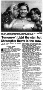 CHRISTOPHER REEVE- November 10, 1996.
Caped Wonder Stuns City!