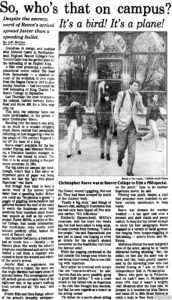 CHRISTOPHER REEVE- November 29, 1990.
Caped Wonder Stuns City!